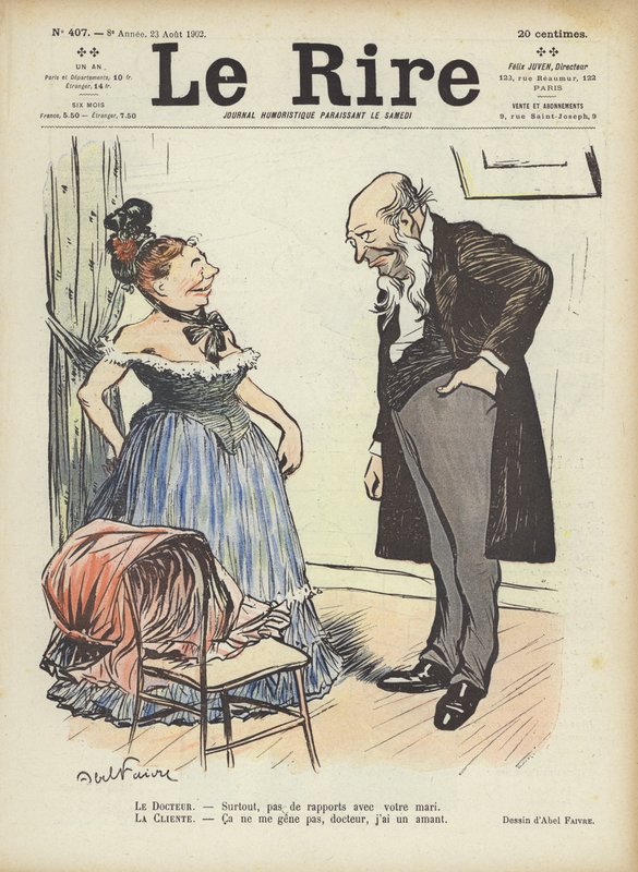 Illustration for Le Rire by Jules Abel Faivre