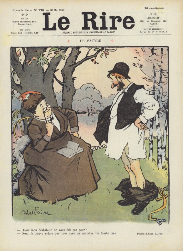 Illustration for Le Rire by Jules Abel Faivre