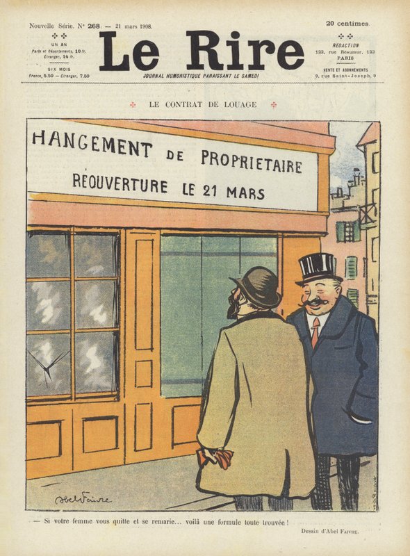 Illustration for Le Rire by Jules Abel Faivre