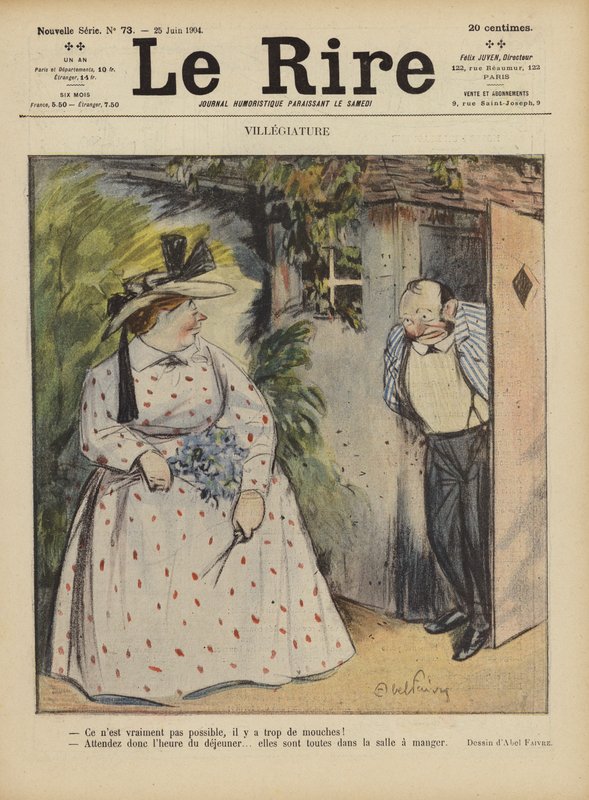 Illustration for Le Rire by Jules Abel Faivre