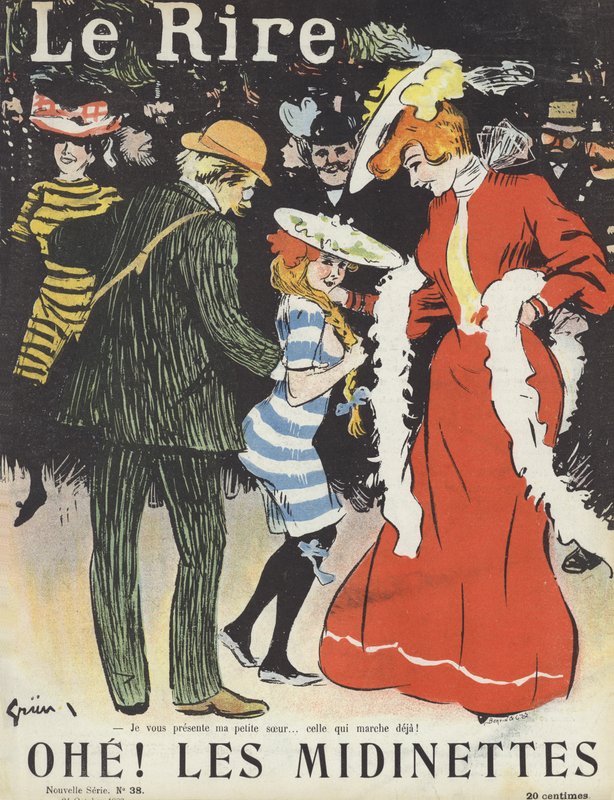 Illustration for Le Rire by Jules Alexandre Gruen or Grun