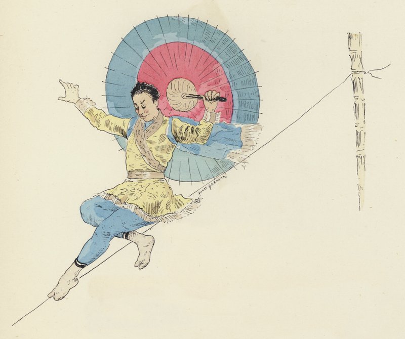 High-wire artist by Jules Arsene (after) Garnier
