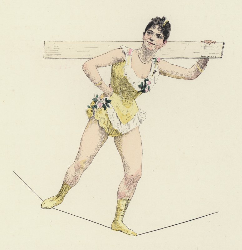 High-wire artist by Jules Arsene (after) Garnier