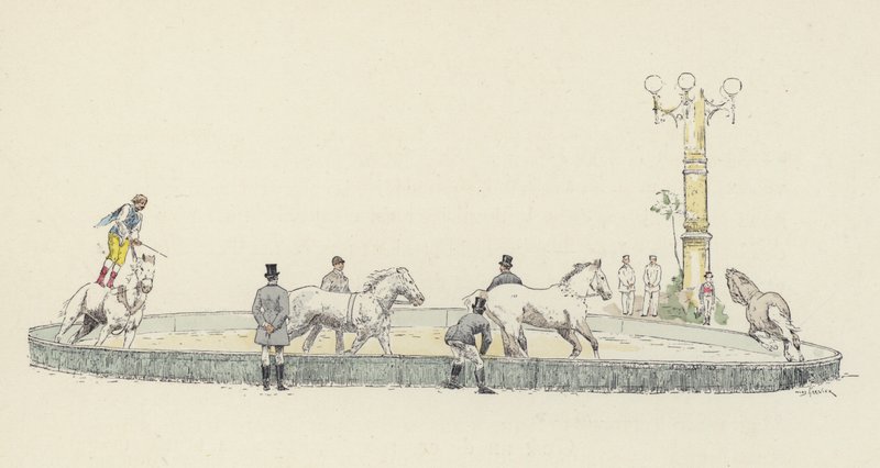 Horse act by Jules Arsene (after) Garnier