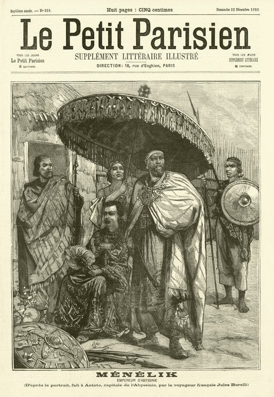 Menelik, Emperor of Abyssinia by Jules Borelli