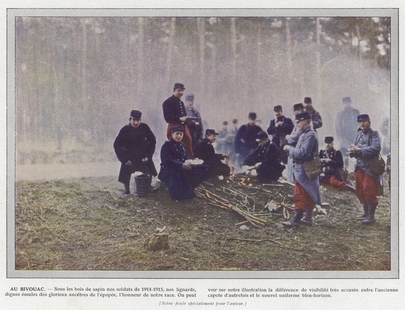 At the Bivouac by Jules Gervais Courtellemont