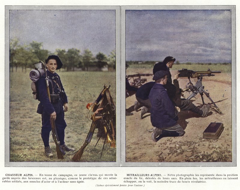 Chasseur Alpin, Mitrailleurs Alpins by Jules Gervais Courtellemont