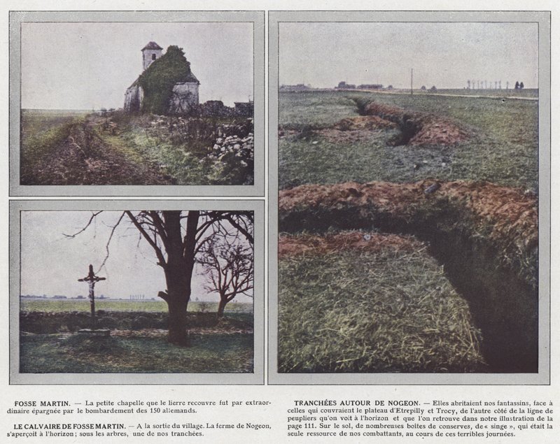 Fosse Martin, Tranchees Autour de Nogeon, Le Calvaire de Fosse Martin by Jules Gervais Courtellemont