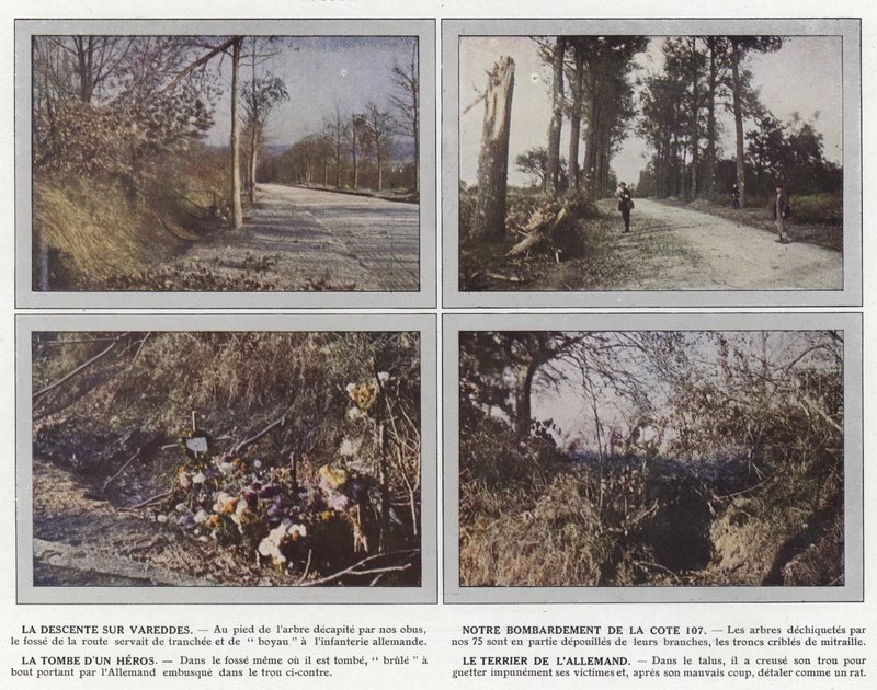 The Descent on Vareddes, Our Bombardment of the Hill 107, The Tomb of a Hero, The German