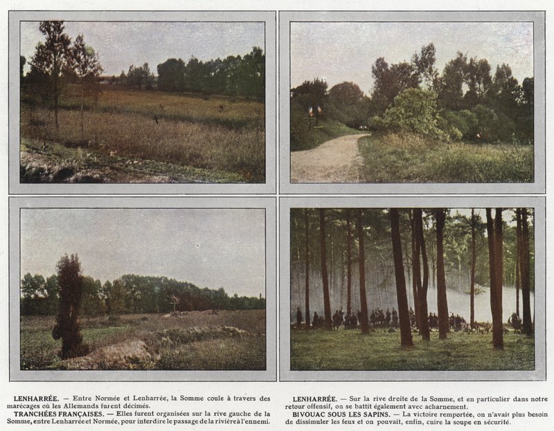 Lenharree, Lenharree, French Trenches, Bivouac Under the Firs by Jules Gervais-Courtellemont