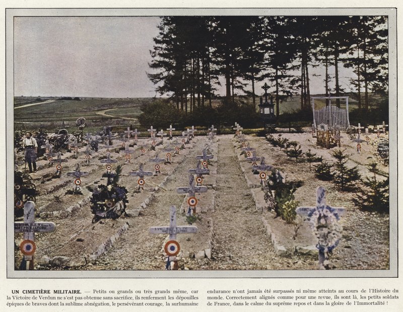 A Military Cemetery by Jules Gervais Courtellemont