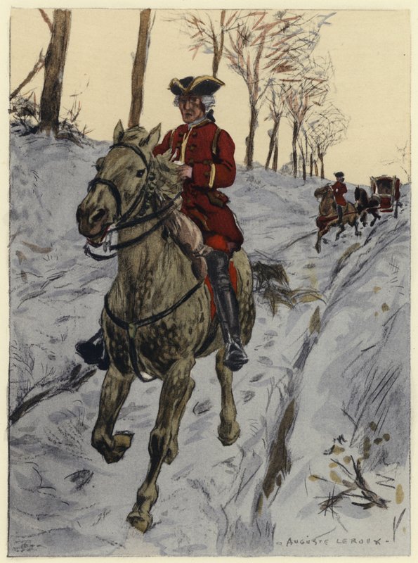Illustration for memoirs of Casanova by Jules Marie Auguste Leroux