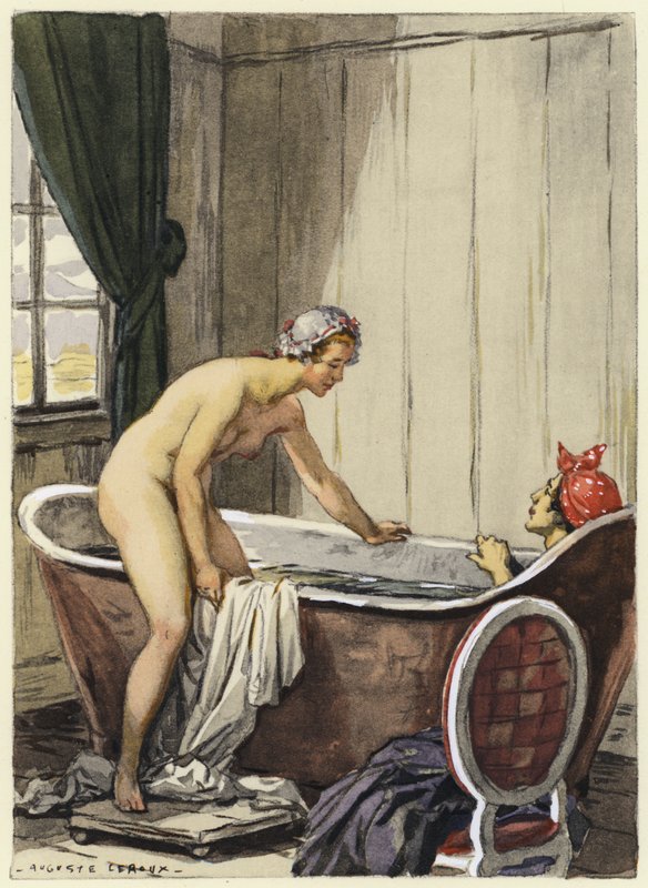 Illustration for memoirs of Casanova by Jules Marie Auguste Leroux