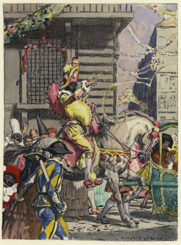 Illustration for memoirs of Casanova by Jules Marie Auguste Leroux