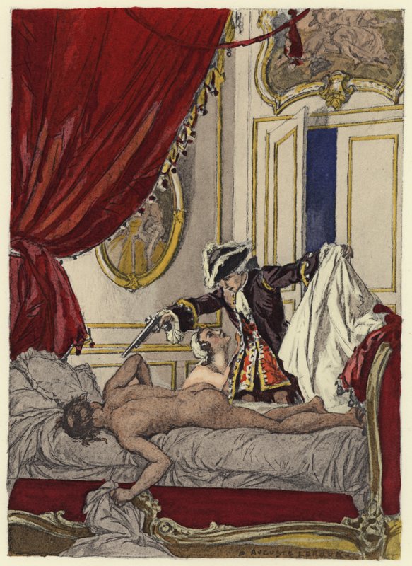 Illustration for Memoirs of Casanova by Jules Marie Auguste Leroux