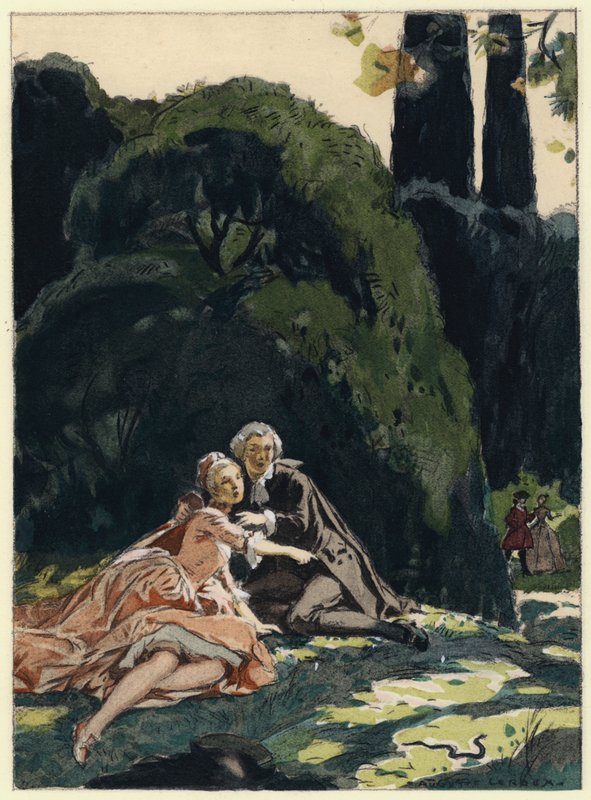 Illustration for Memoirs of Casanova by Jules Marie Auguste Leroux