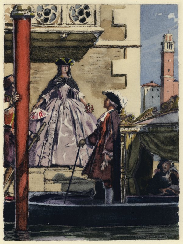 Illustration for Memoirs of Casanova by Jules Marie Auguste Leroux