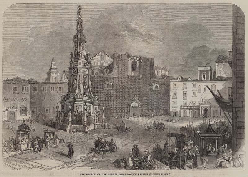 The Church of the Jesuits, Naples by Julian Portch