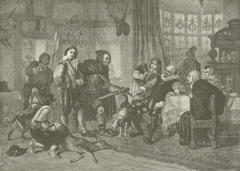 Shakespeare arrested for deer stealing by Julius Friedrich Anton Schrader