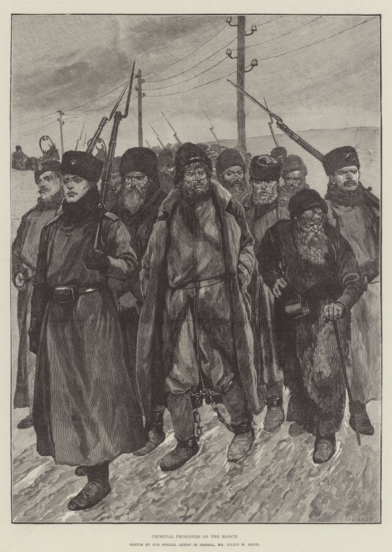 Criminal Prisoners on the March by Julius Mandes Price
