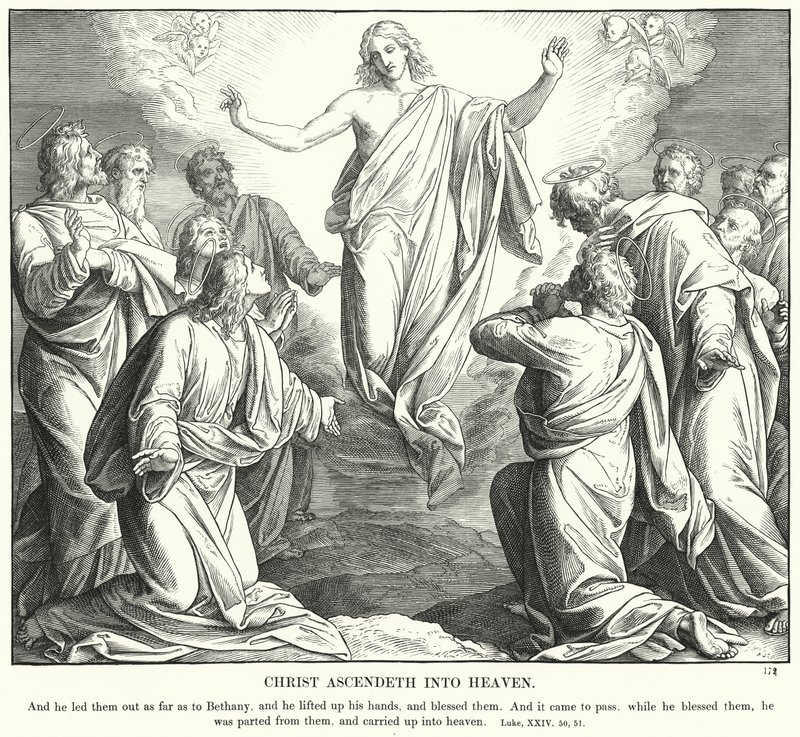 Christ Ascendeth into Heaven by Julius (after) Schnorr von Carolsfeld