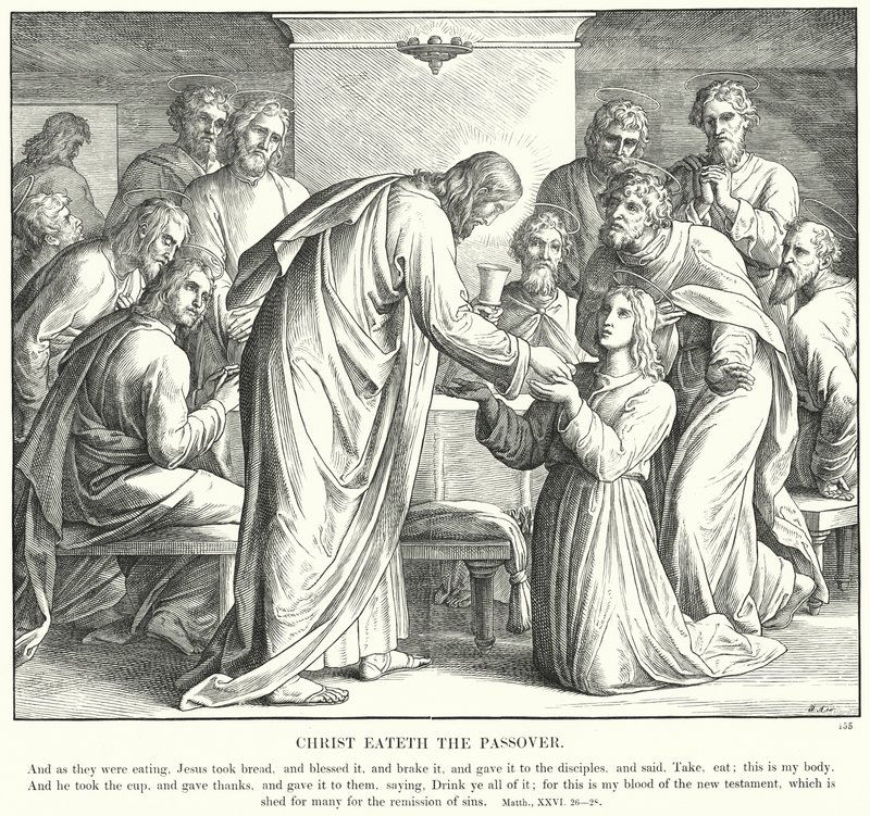 Christ Eateth the Passover by Julius (after) Schnorr von Carolsfeld