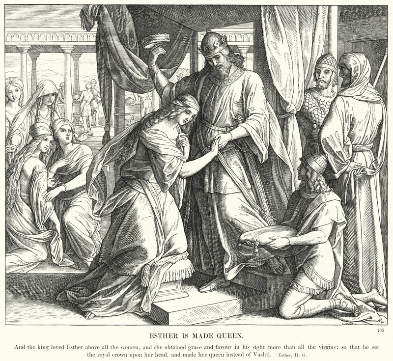Esther is Made Queen by Julius (after) Schnorr von Carolsfeld