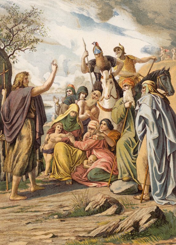 John the Baptist Preaching in the Wilderness by Julius (after) Schnorr von Carolsfeld