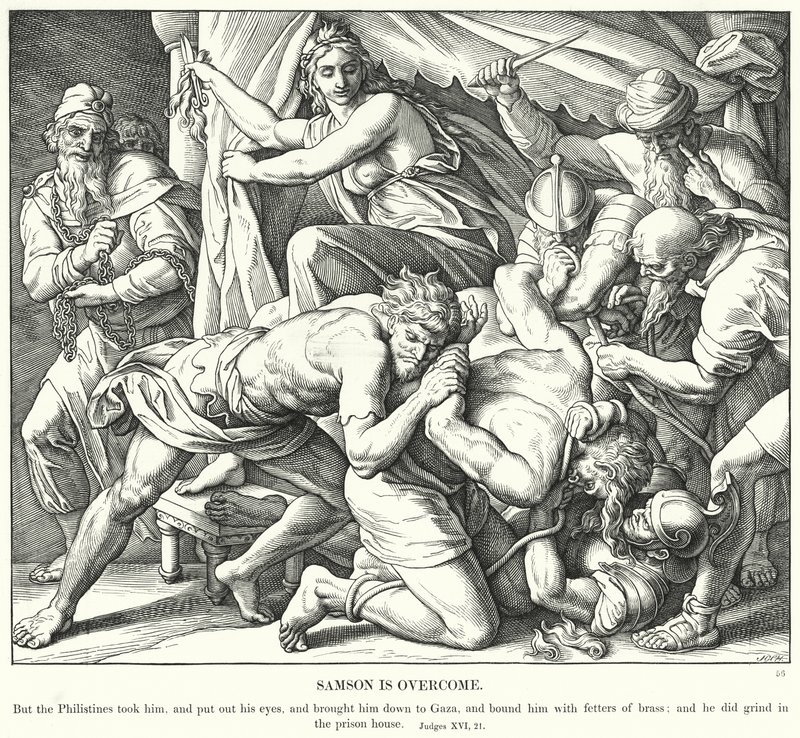 Samson is Overcome by Julius (after) Schnorr von Carolsfeld