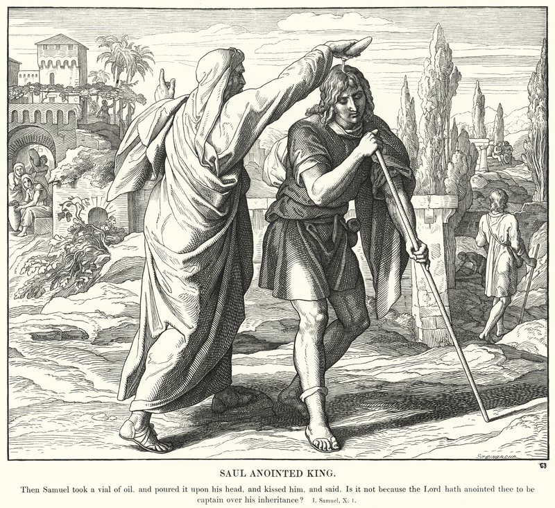 Saul Anointed King by Julius (after) Schnorr von Carolsfeld