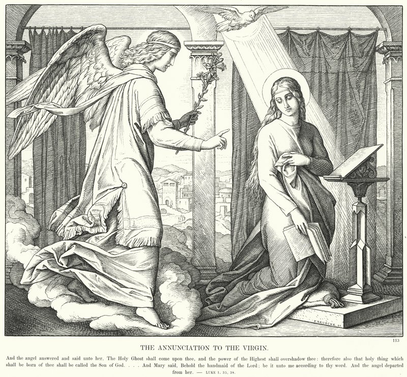 The Annunciation to the Virgin by Julius (after) Schnorr von Carolsfeld