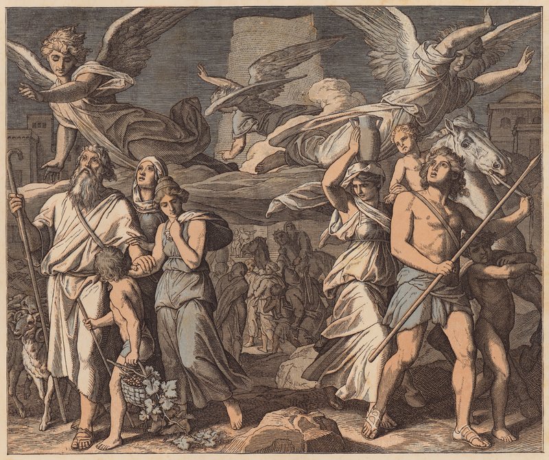 The Confusion of Tongues, Genesis, XI, 7 by Julius (after) Schnorr von Carolsfeld