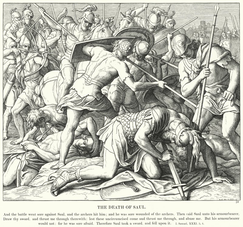 The Death of Saul by Julius (after) Schnorr von Carolsfeld