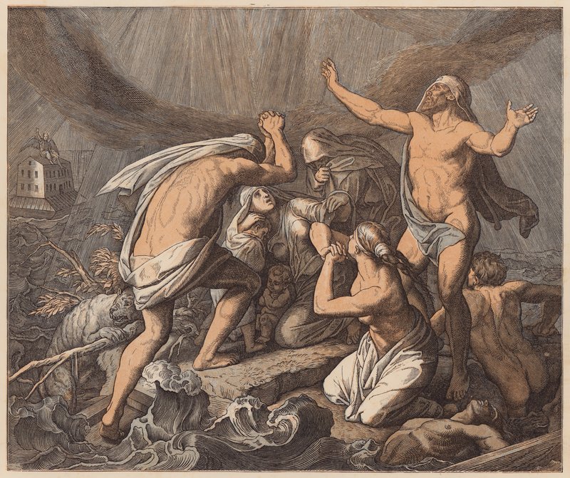 The Flood, Genesis, VII by Julius (after) Schnorr von Carolsfeld