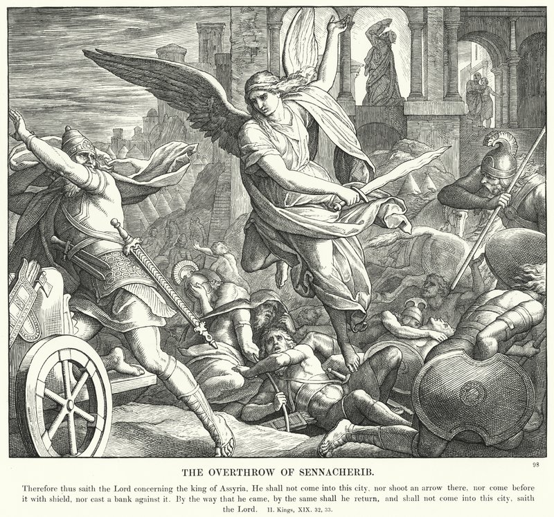 The Overthrow of Sennacherib by Julius (after) Schnorr von Carolsfeld