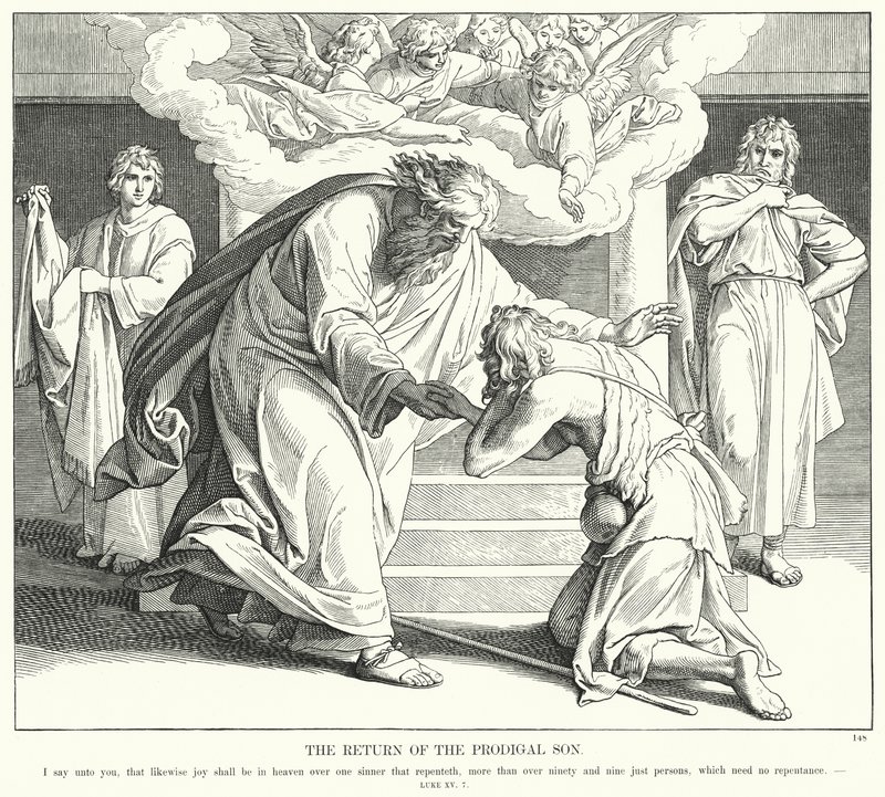 The Return of the Prodigal Son by Julius (after) Schnorr von Carolsfeld