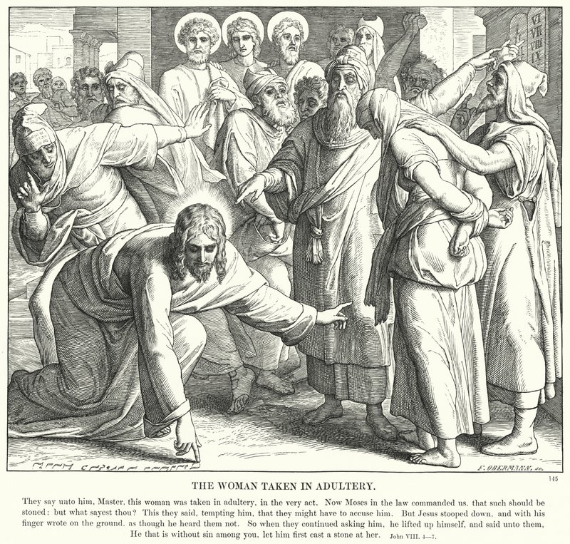The Woman Taken in Adultery by Julius (after) Schnorr von Carolsfeld