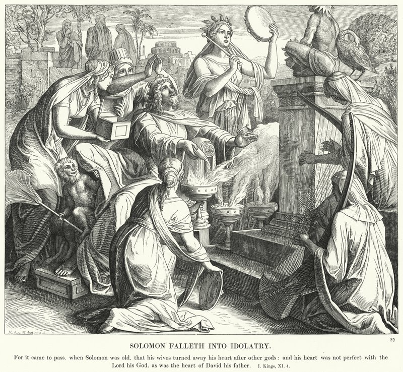 Solomon Falls into Idolatry by Julius Schnorr von Carolsfeld