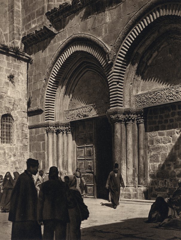 Jerusalem, Church of the Holy Sepulchre, Portal by Karl Grober