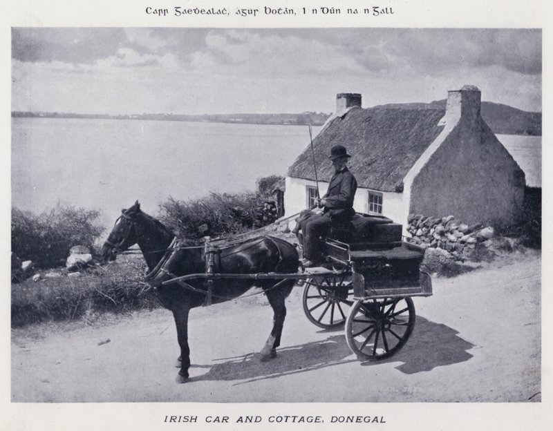 Irish Car and Cottage, Donegal by Karl Karlovich Piratsky