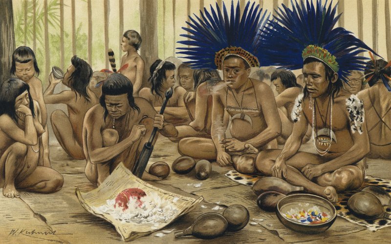 Festival of the Dead of the Bororo Indians of Central Brazil by Karl Von den Steinen