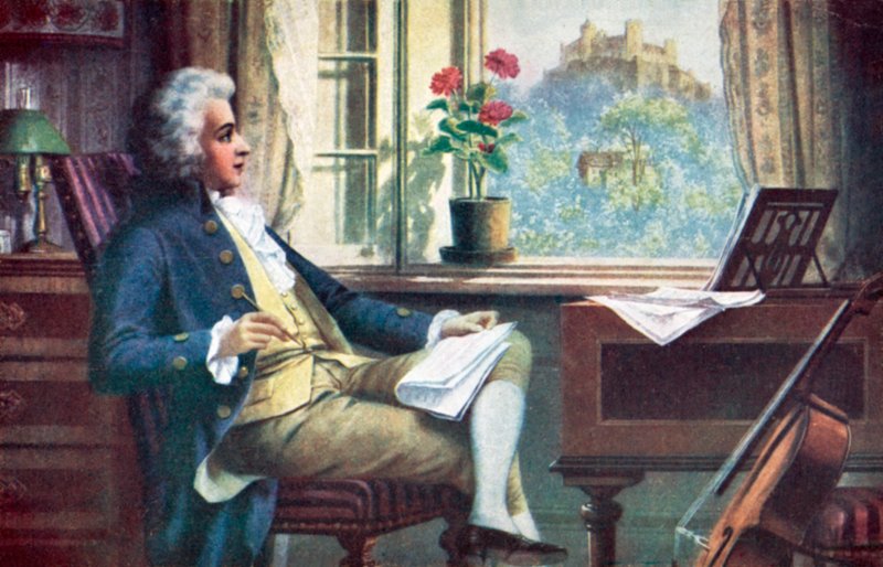 Wolfgang Amadeus Mozart by Karl or Carl the Younger Schweninger