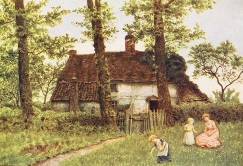 A Surrey Cottage by Kate (after) Greenaway