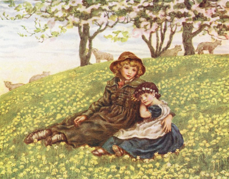 Brother and Sister by Kate (after) Greenaway