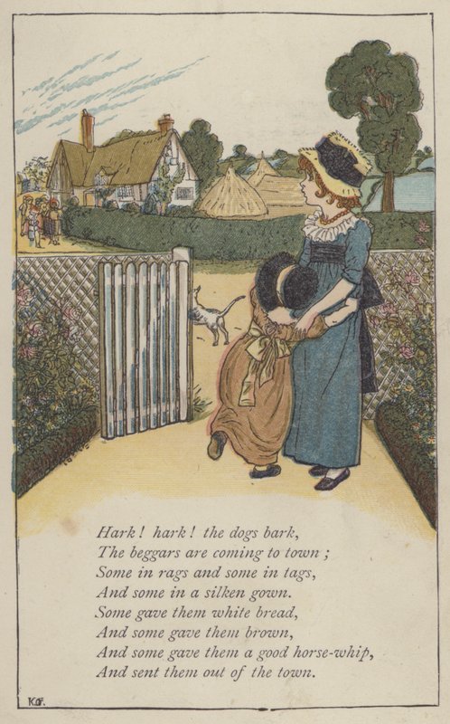 Hark! hark! the dogs bark by Kate (after) Greenaway