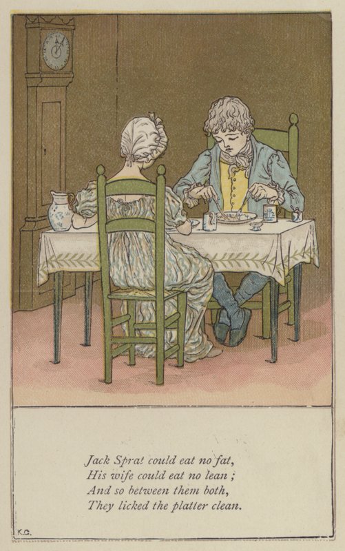 Jack Sprat could eat no fat by Kate (after) Greenaway