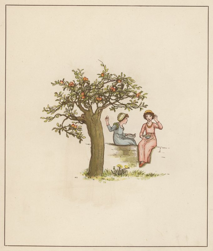 Kate Greenaway Illustration for The Pied Piper of Hamelin by Robert Browning by Kate (after) Greenaway