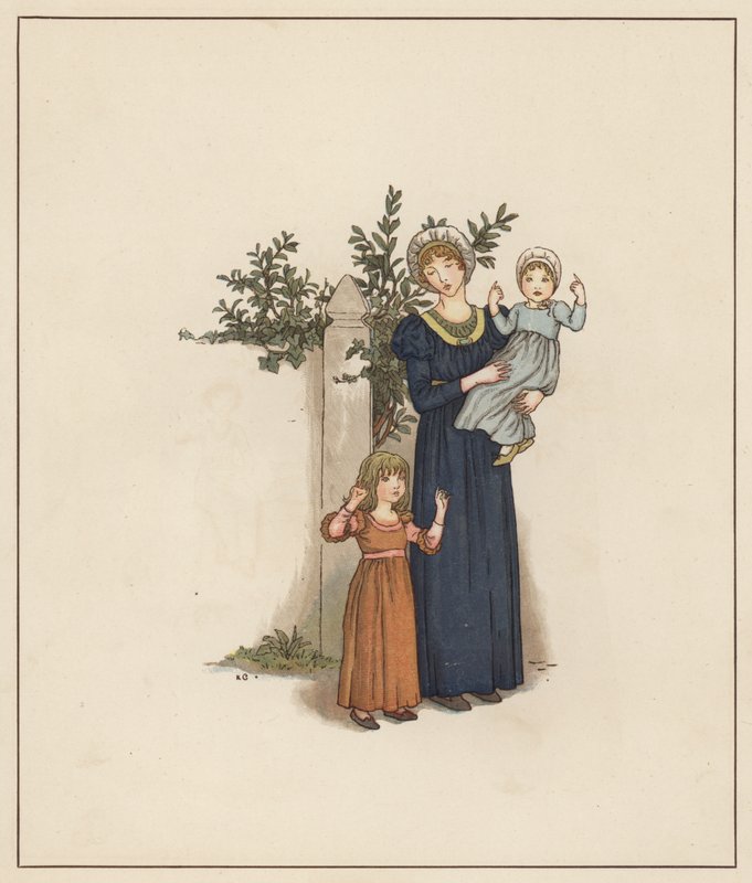 Kate Greenaway illustration for The Pied Piper of Hamelin by Robert Browning by Kate (after) Greenaway