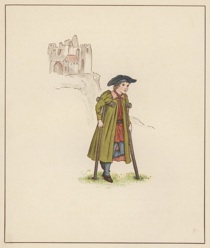 Kate Greenaway illustration for The Pied Piper of Hamelin by Robert Browning by Kate (after) Greenaway