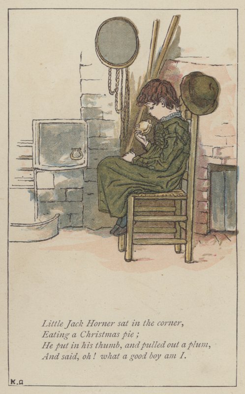 Little Jack Horner sat in the corner by Kate (after) Greenaway
